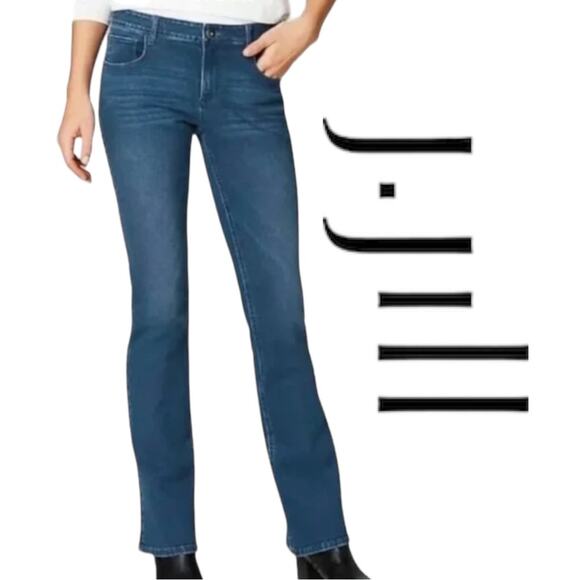 J. Jill Denim - J Jill Authentic Cut Boot Cut Womens Jeans Medium Wash Size 6